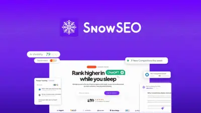 Snow SEO is an all-in-one SEO automation platform that runs keyword research, AI content generation, and rank tracking across Google and AI engines li