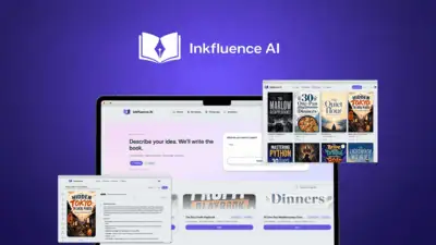 Inkfluence AI is an ebook creation platform that turns a topic into a full manuscript with a cover, audiobook, and export-ready files.