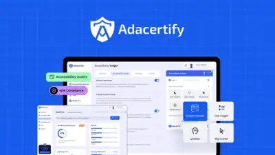 AdaCertify is an AI-powered ADA, WCAG, and Section 508 compliance platform that bundles an accessibility widget, expert audits, PDF remediation, and V