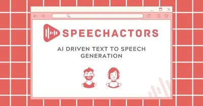 Speechactors is an AI text-to-speech platform that converts written scripts into voiceover audio using 300+ voices across 129 languages and accents.