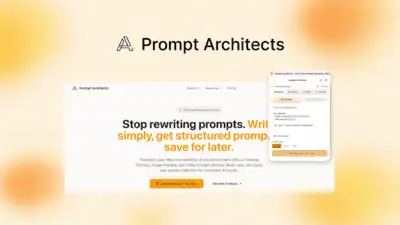 Prompt Architects is a prompt optimization tool that turns rough ideas into structured prompts for ChatGPT, Claude, Gemini, and image or video models.