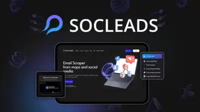 SocLeads is an email scraper that pulls prospect emails from Instagram, Facebook, X, LinkedIn, YouTube, and Google Maps, then validates and deduplicat
