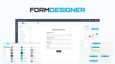 FormDesigner is a drag-and-drop form builder for surveys, appointment bookings, and lead-capture forms that requires no coding to set up.