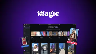 Magic is an AI product video tool that drops your product photo into real filmmaker-shot footage and 3D scenes to produce short marketing clips.