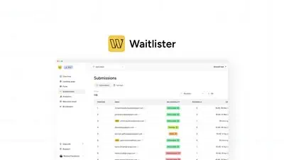 Waitlister is a no-code platform for building branded pre-launch waitlists with referral incentives, email automation, and subscriber analytics.