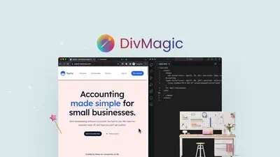 DivMagic is a Chrome and Firefox browser extension that captures web elements from any site and converts them into HTML, CSS, React, JSX, or Tailwind