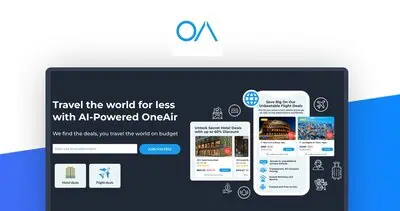 OneAir is an AI-driven travel app that surfaces discounted hotel and flight rates and can auto-rebook when prices drop for paid Elite members.