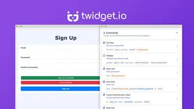 Twidgetio is a no-code platform for building, deploying, and managing APIs through a visual drag-and-drop interface instead of writing backend code.