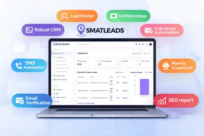 SmatLeads is an all-in-one lead generation, cold email, SMS, and CRM platform sold as a one-time lifetime purchase.