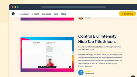 blurweb app screenshot 4