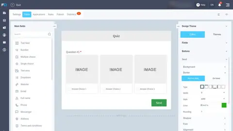Basic web form and appearance editor