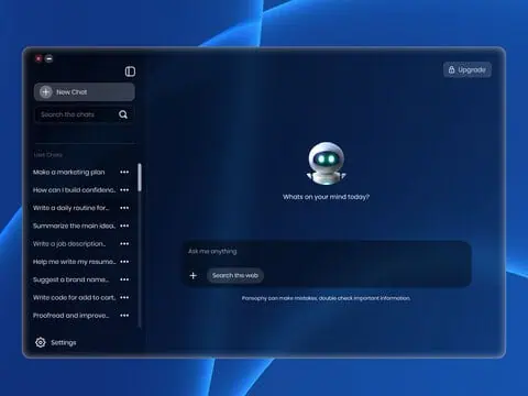 pansophy private personal ai desktop assistant screenshot 2