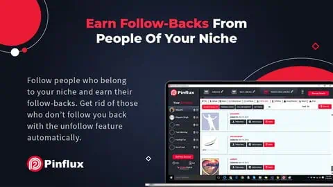 Follow people from your niche & earn follow backs