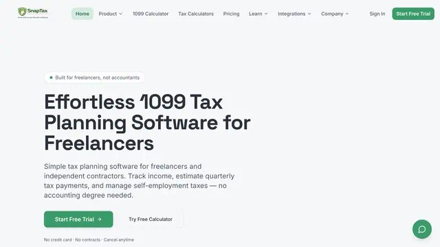 SnapTax Review 2026: Simple Tax Planning Built for Freelancers
