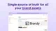Brandy is a brand asset management platform that creates a shareable, white-labelable directory of logos, fonts, color palettes, and videos.