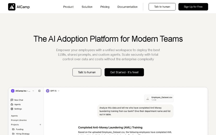AICamp affiliate program - commission rates and program details