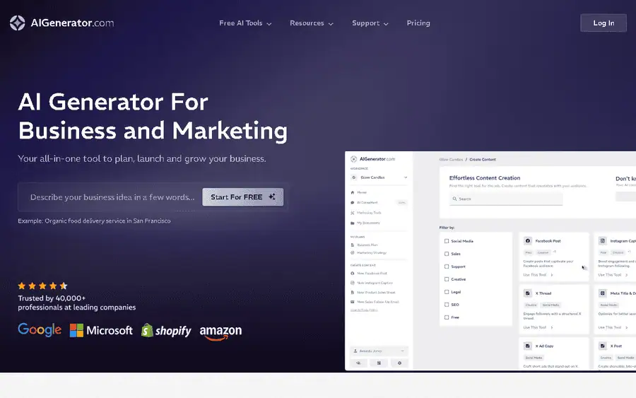 AIGenerator affiliate program - commission rates and program details