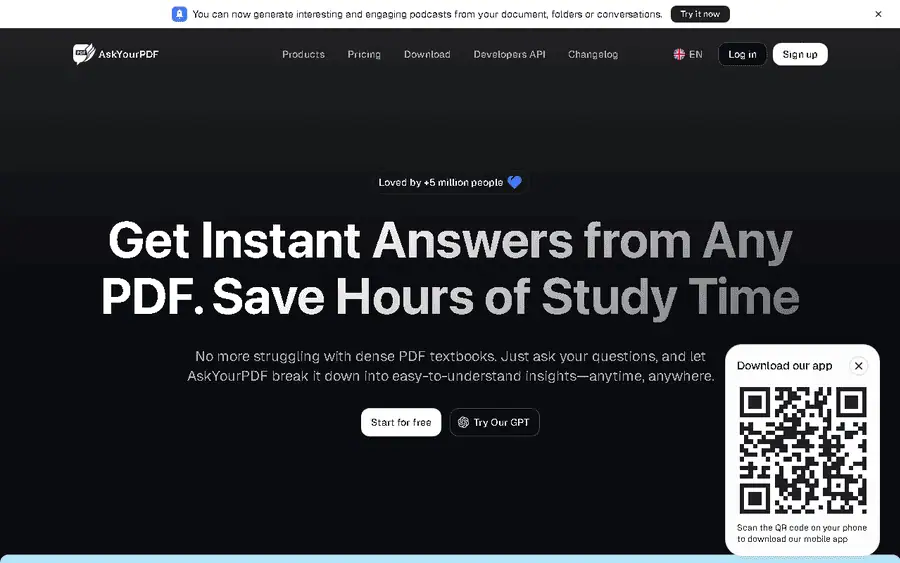 AskYourPDF affiliate program - commission rates and program details