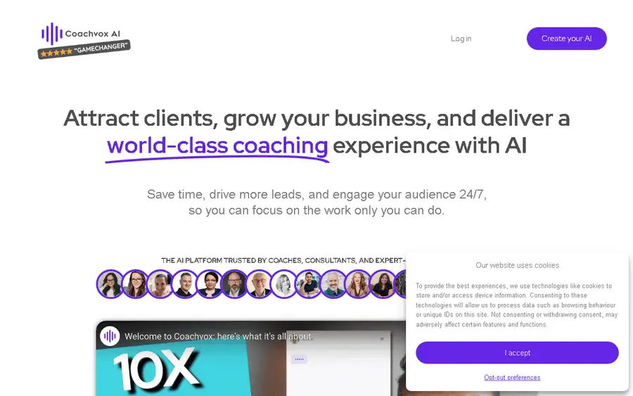 Coachvox AI affiliate program - commission rates and program details