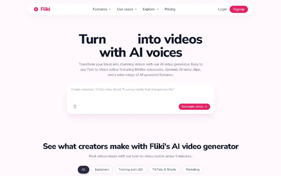 Fliki affiliate program - commission rates and program details