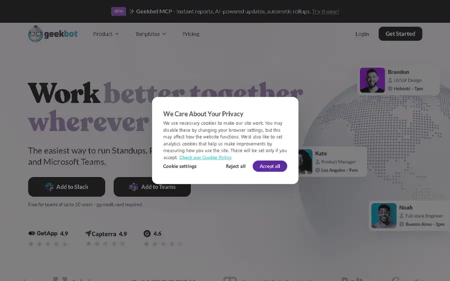 Geekbot affiliate program - commission rates and program details