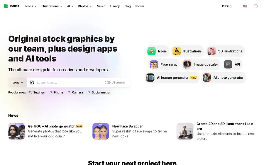Icons8 affiliate program - commission rates and program details