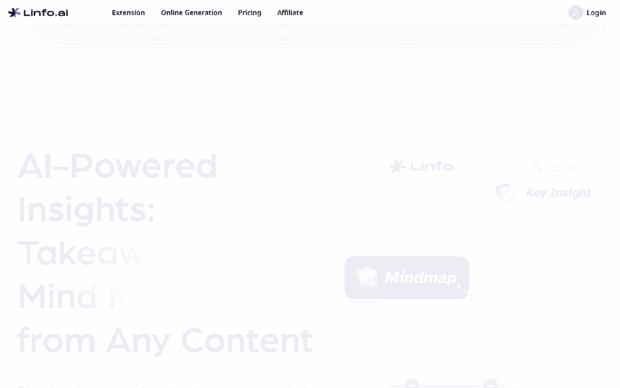 Linfo AI affiliate program - commission rates and program details