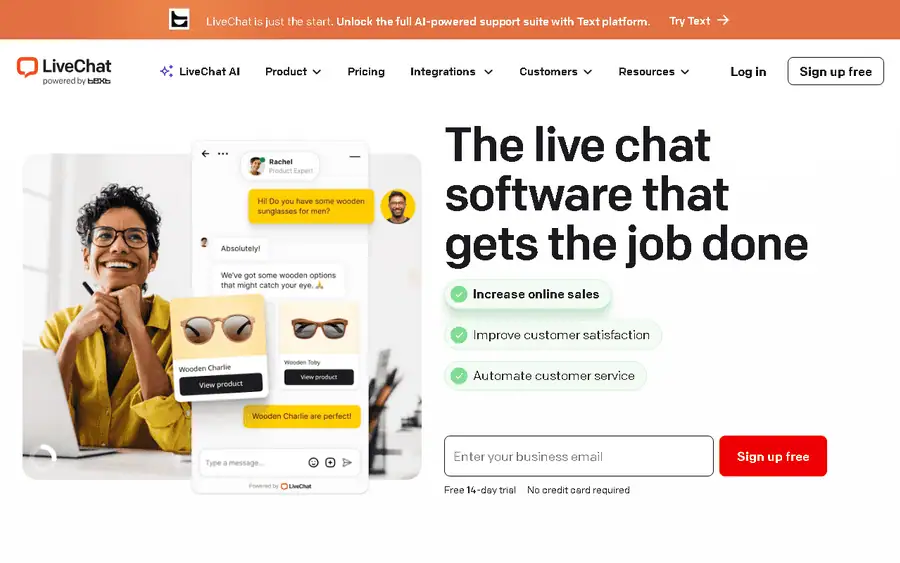 LiveChat affiliate program - commission rates and program details