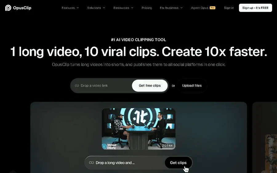 OpusClip affiliate program - commission rates and program details