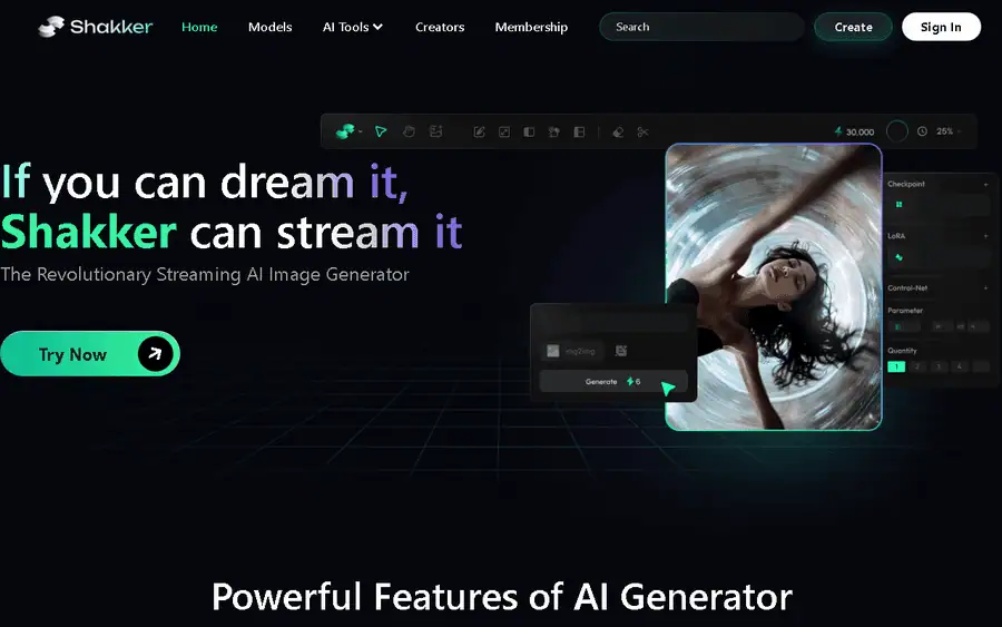 Shakker AI affiliate program - commission rates and program details