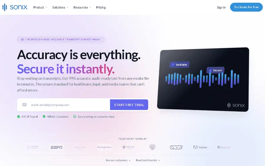 Sonix affiliate program - commission rates and program details