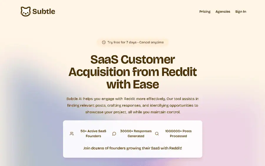 Subtle affiliate program - commission rates and program details