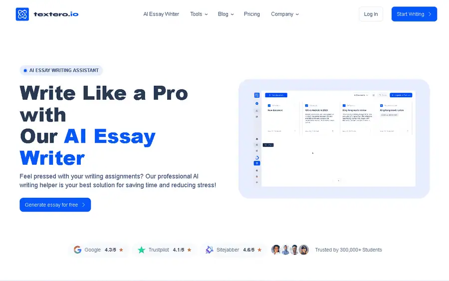 Textero AI affiliate program - commission rates and program details