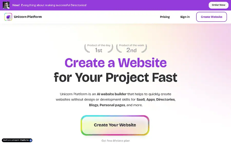 Unicorn Platform affiliate program - commission rates and program details