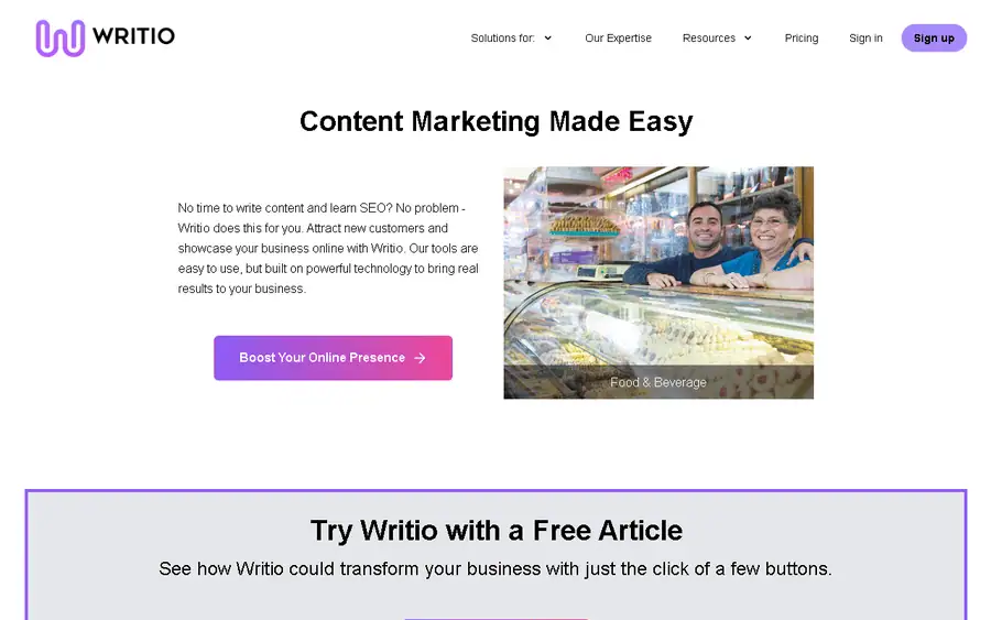 Writio affiliate program - commission rates and program details