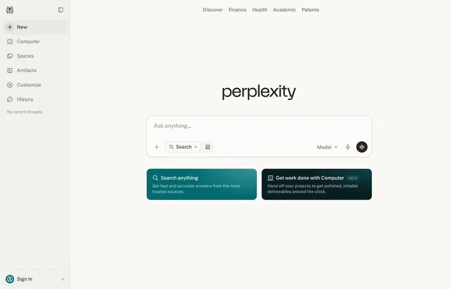 Perplexity affiliate program - commission rates and program details
