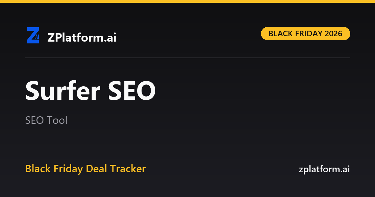 Surfer SEO Black Friday 2026 deal