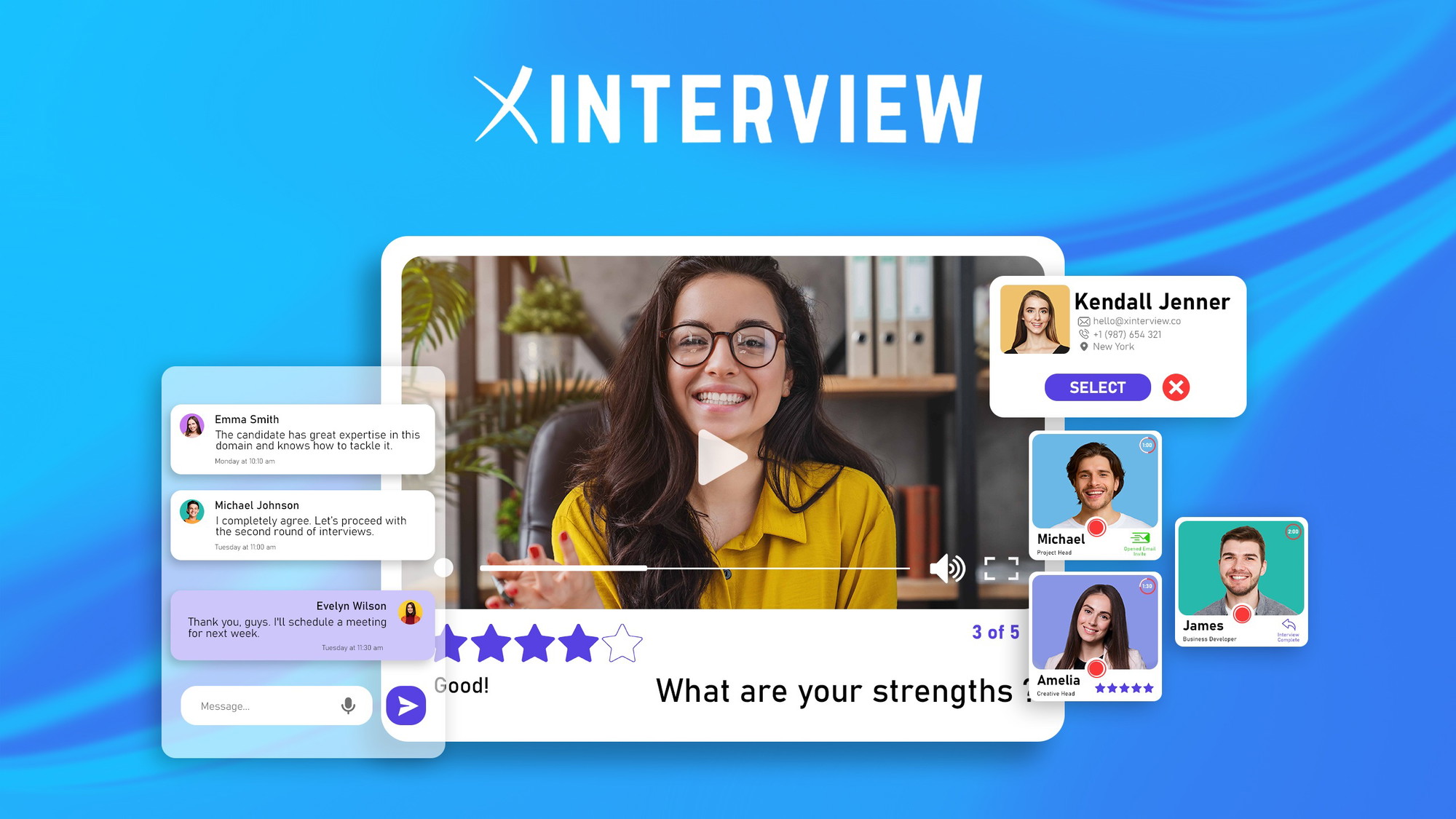 XInterview AI is an asynchronous video interviewing platform that lets recruiters send candidates pre-set questions and collect self-recorded video an