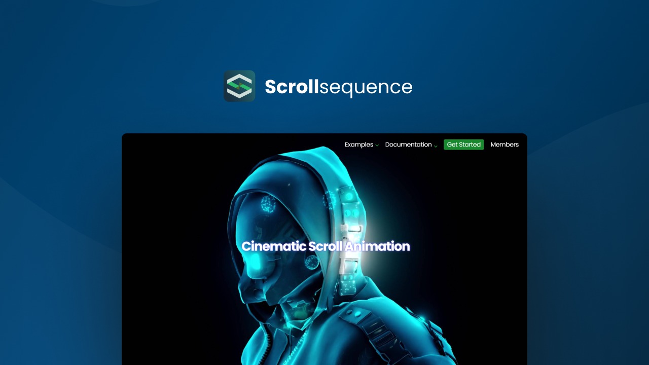 ScrollSequence is a WordPress plugin that converts videos and images into scroll-controlled interactive animations using a built-in AI-powered video-t