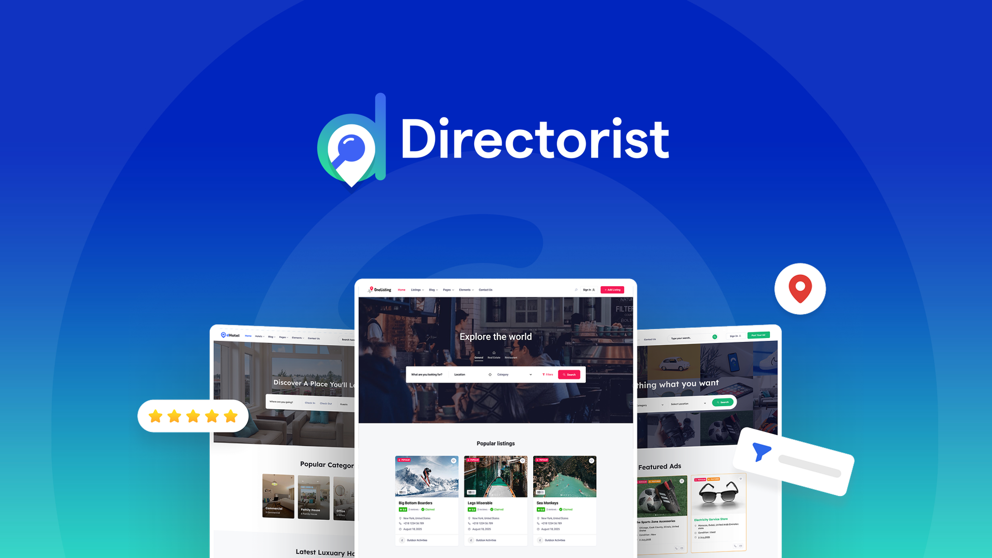 Directorist is a WordPress plugin for building business directories, classifieds, and listing platforms with built-in monetization tools.