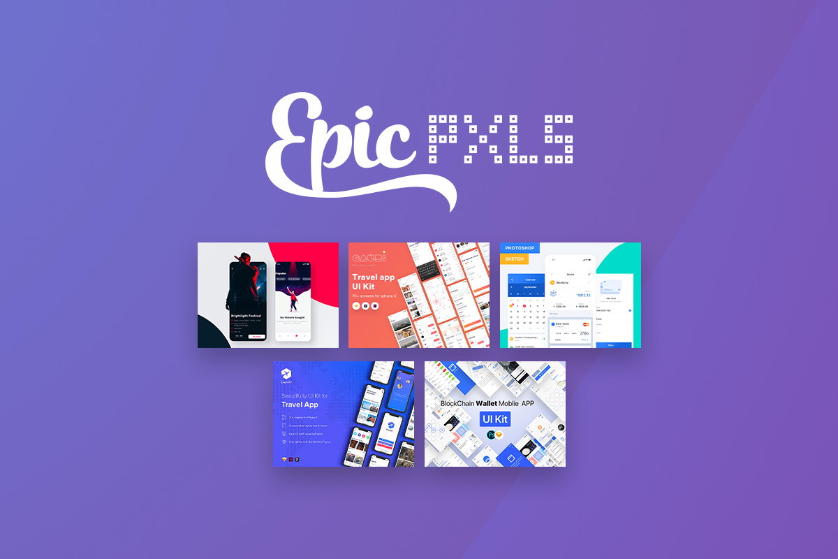 EpicPxls is a premium design asset library offering website templates, UI kits, fonts, icons, and graphics for web designers, developers, and freelanc