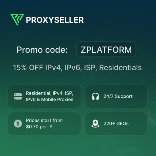 Proxy Seller - residential, mobile, and ISP proxies